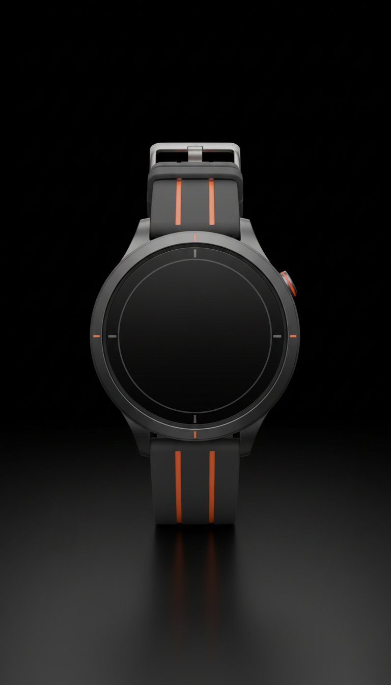 Pulse Smartwatch with orange accents