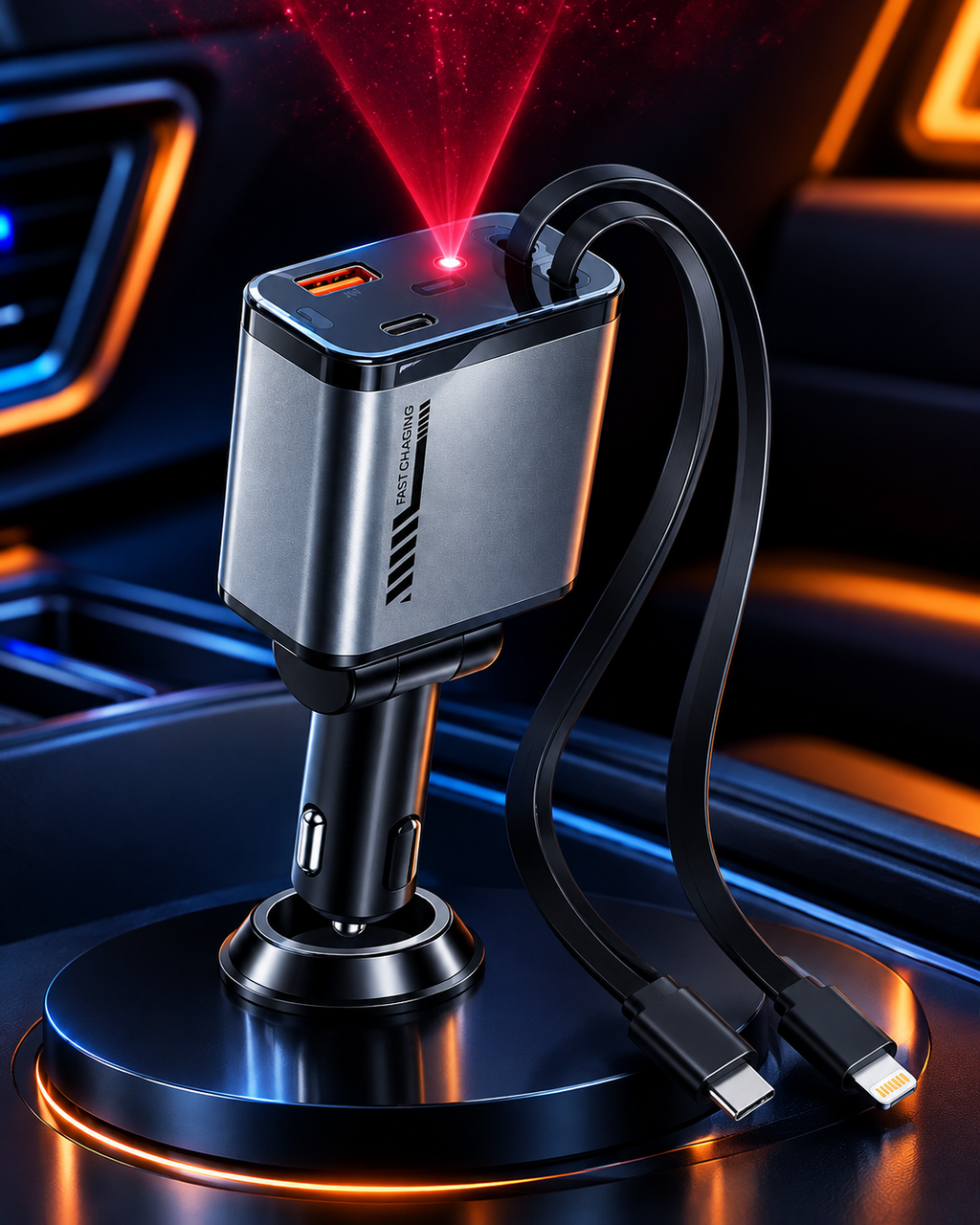 5-IN-1 CAR FAST CHARGER