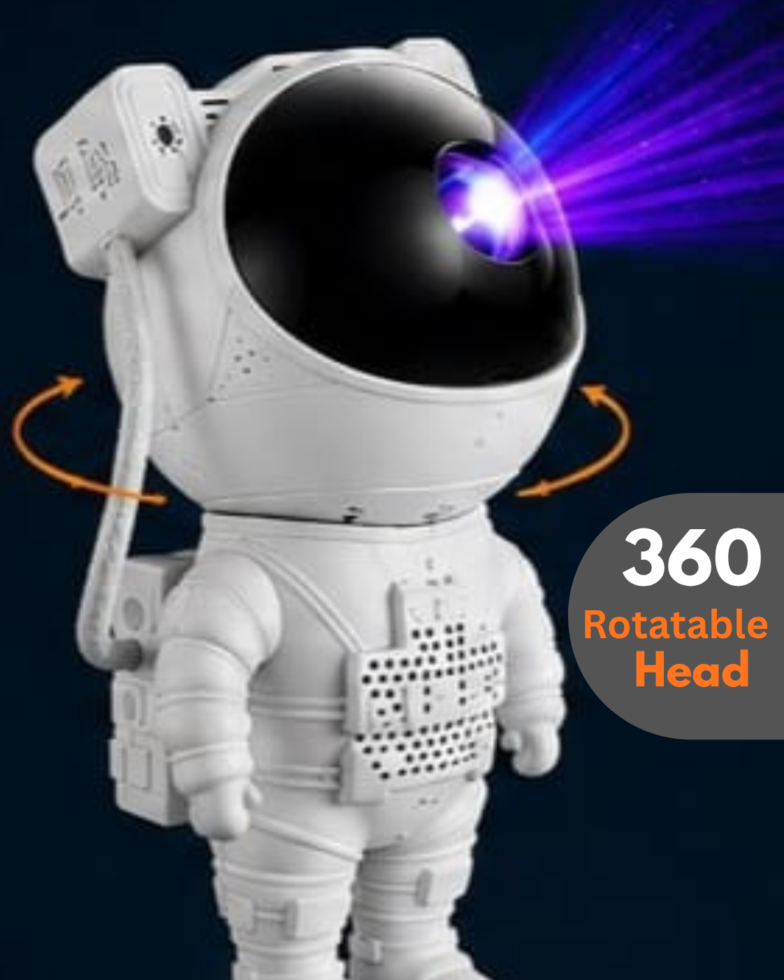 ASTRONAUT STAR PROJECTOR LAMP WITH LOUDSPEAKER