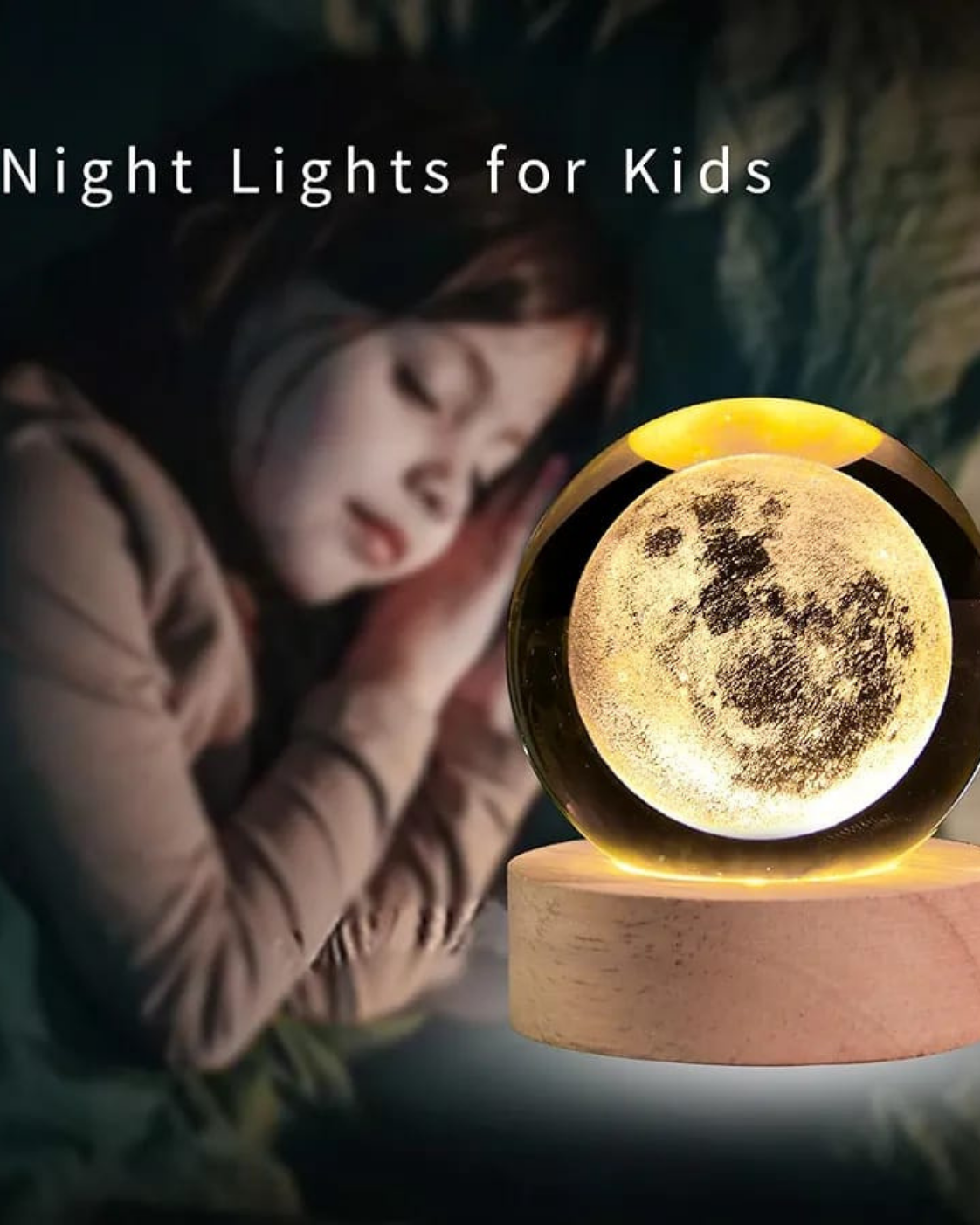 CRYSTAL BALL NIGHT LIGHT 3D