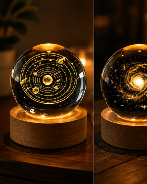 CRYSTAL BALL NIGHT LIGHT 3D