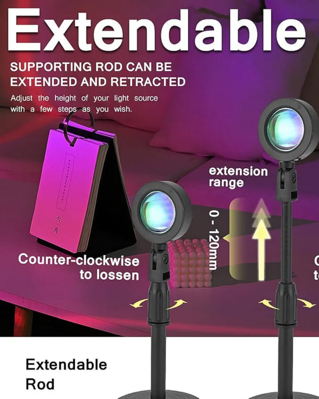FLEXENDER SUNSET PROJECTOR LAMP