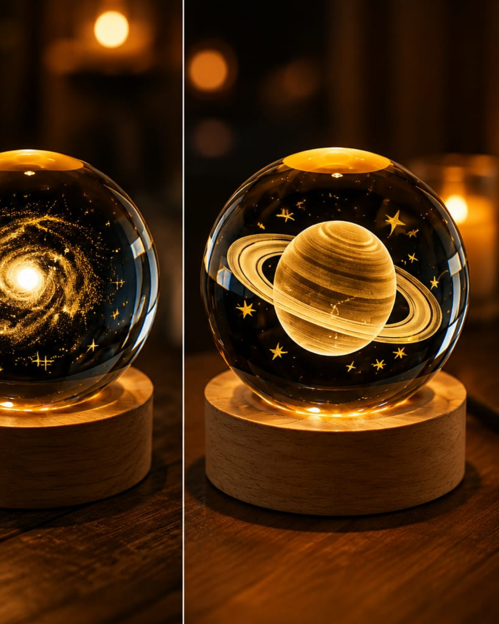 CRYSTAL BALL NIGHT LIGHT 3D